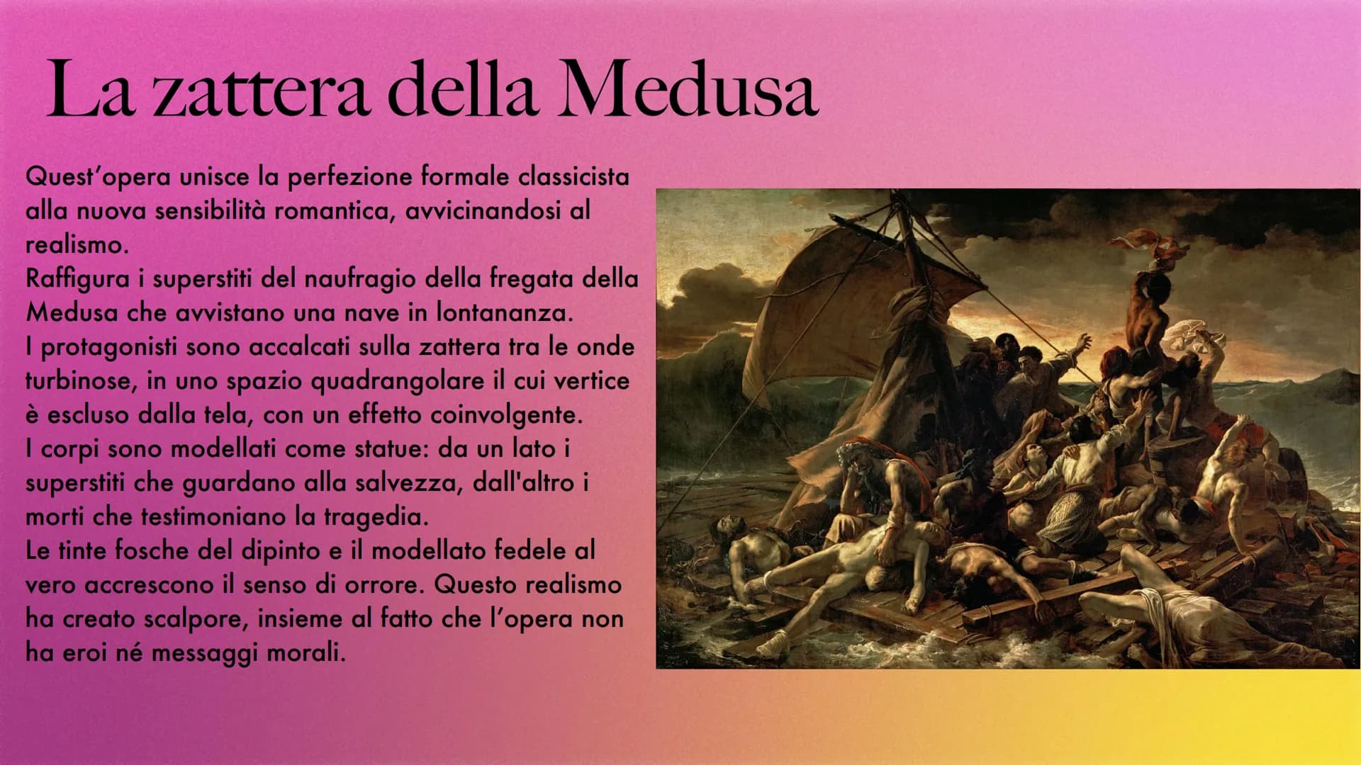 Romanticismo Definizione
È un movimento che si diffonde in Europa tra l'ultimo decennio del 1700 e la prima
metà del 1800 coinvolgendo arte,