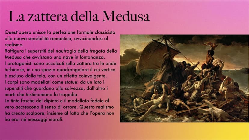 Romanticismo Definizione
È un movimento che si diffonde in Europa tra l'ultimo decennio del 1700 e la prima
metà del 1800 coinvolgendo arte,