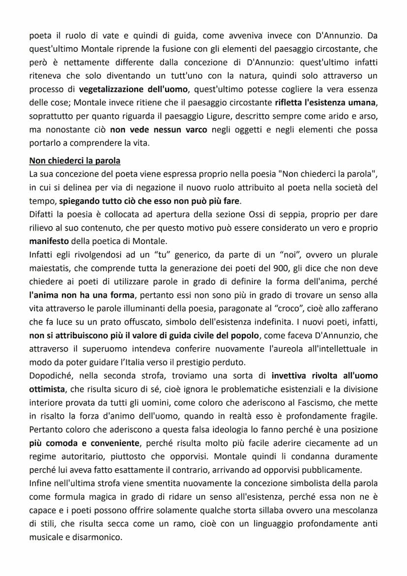 Eugenio Montale
Montale nasce nel 1896 a Genova, da una famiglia borghese piuttosto agiata. Durante la
sua giovinezza venne avviato dal padr