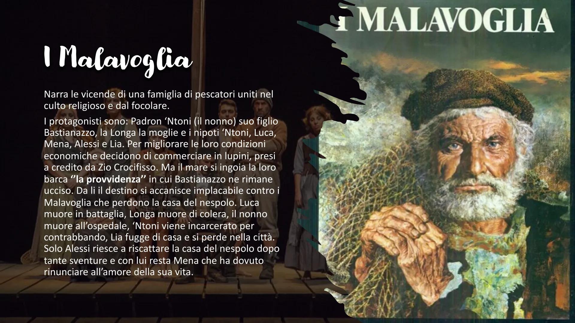 C
GIOVANNI
VERGA Vita
Nasce a Catania a Vizzini il 2 settembre 1840 in una
famiglia dell'aristocrazia Siciliana. Viene educato con
una forma