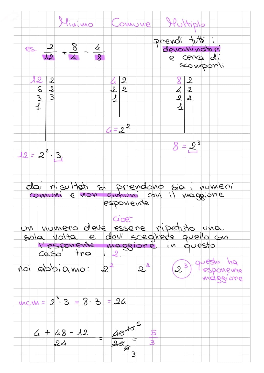 MINUMO COMUNE MULTIPLO 
