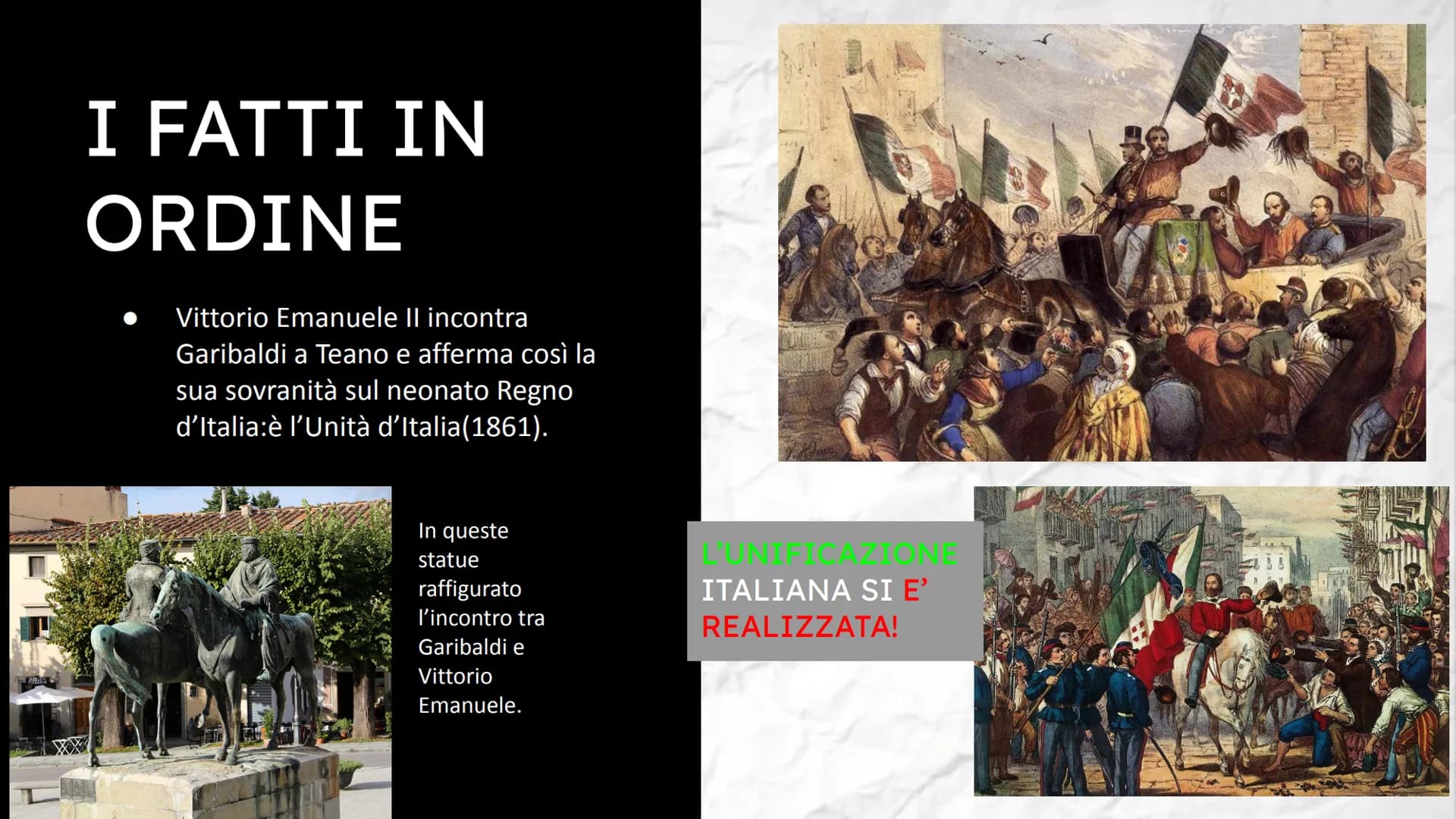 IL RISORGIMENTO
ITALIANO PERSONAGGI FONDAMENTALI:
Giuseppe Garibaldi
Un generale patriota che voleva
l'unificazione d'Italia e dunque libera