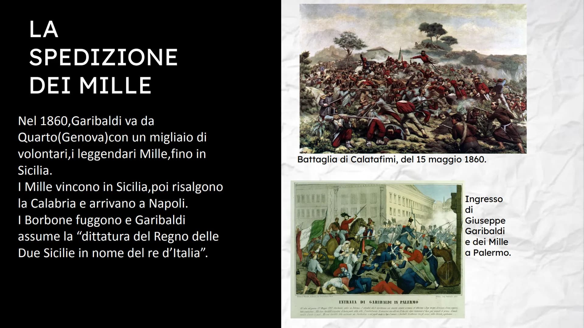 IL RISORGIMENTO
ITALIANO PERSONAGGI FONDAMENTALI:
Giuseppe Garibaldi
Un generale patriota che voleva
l'unificazione d'Italia e dunque libera