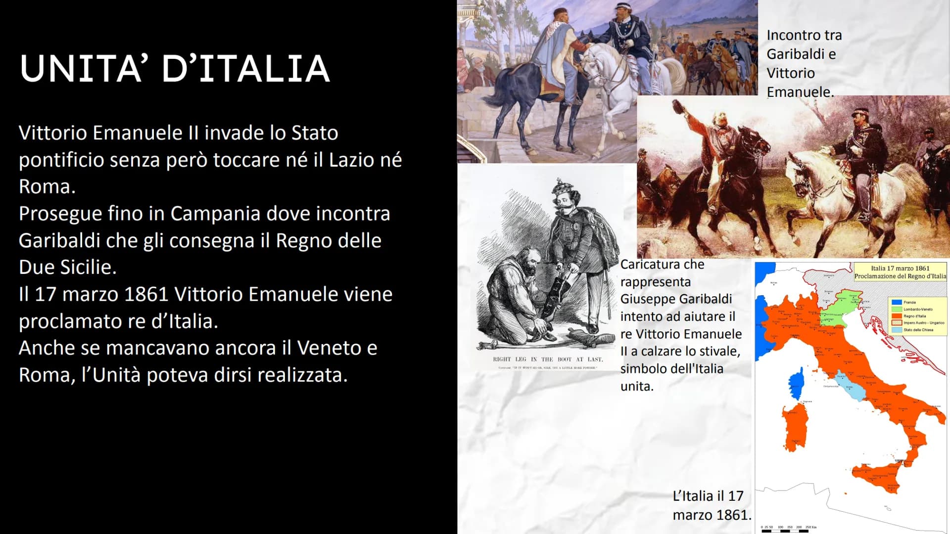 IL RISORGIMENTO
ITALIANO PERSONAGGI FONDAMENTALI:
Giuseppe Garibaldi
Un generale patriota che voleva
l'unificazione d'Italia e dunque libera