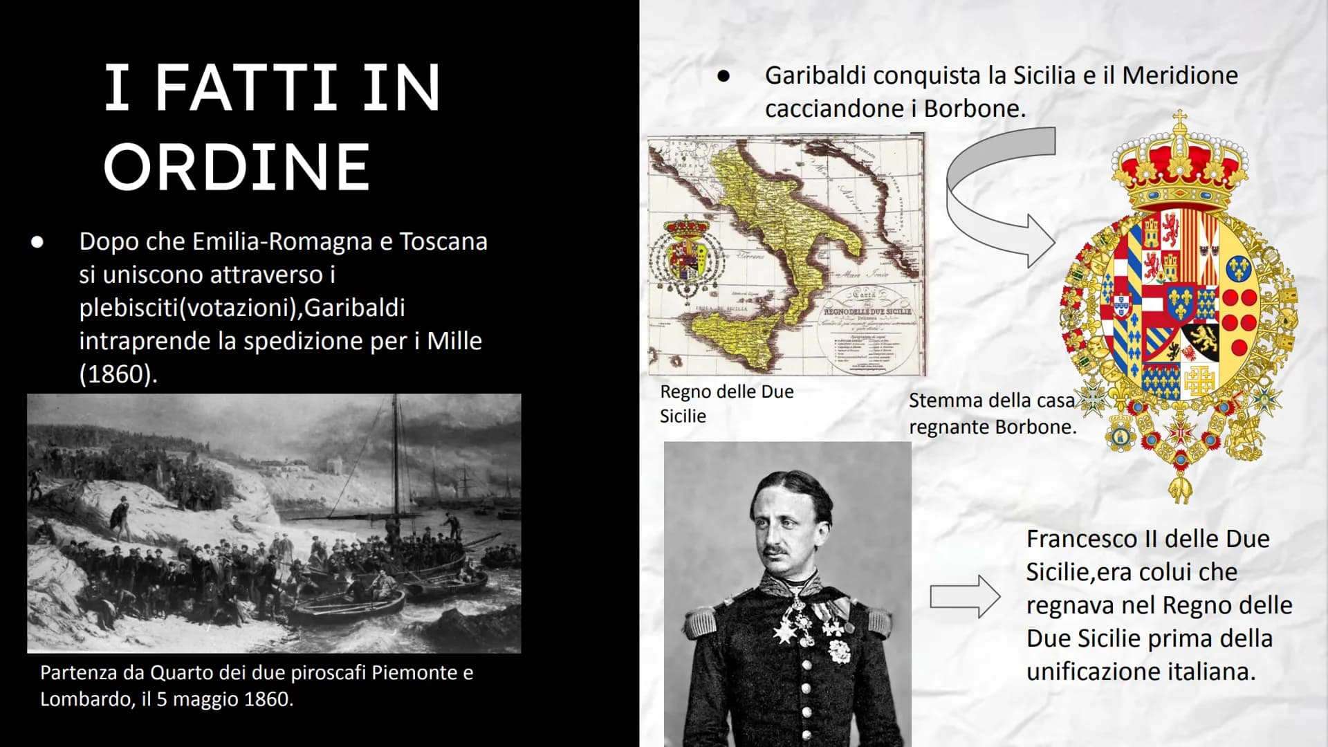 IL RISORGIMENTO
ITALIANO PERSONAGGI FONDAMENTALI:
Giuseppe Garibaldi
Un generale patriota che voleva
l'unificazione d'Italia e dunque libera