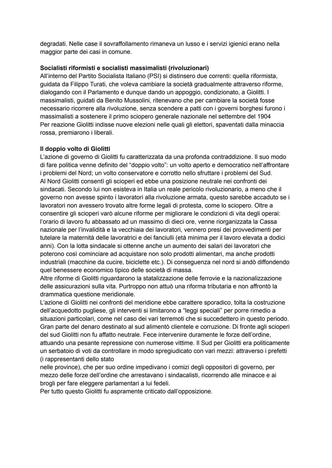 STORIA
L'età giolittiana (1901-1914)
Giolitti al governo
Nel 1901 il re Vittorio Emanuele II nominò presidente del Consiglio Giuseppe Zanard