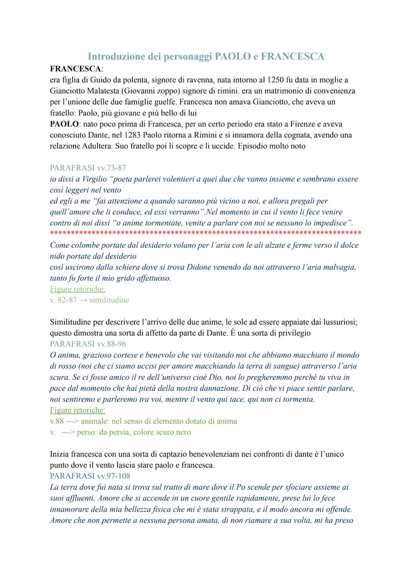 Dante
canti V-VI-X
dante sviene alla fine del 3 canto → è un trucco che usa Dante per evitare di spiegare come
dante passa da una sponda all
