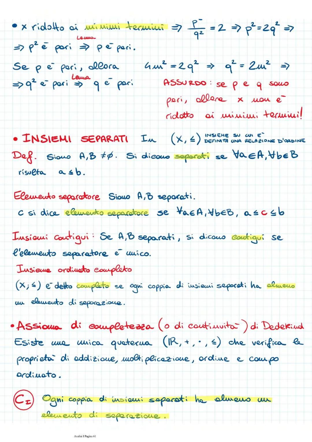 --- OCR Start ---
Numeri Reali
manedi 22 dicembre 2020 18:55
Numeri reali
1. Numeri reali
Cenni di logica. Teoria degli insiemi: appartenenz
