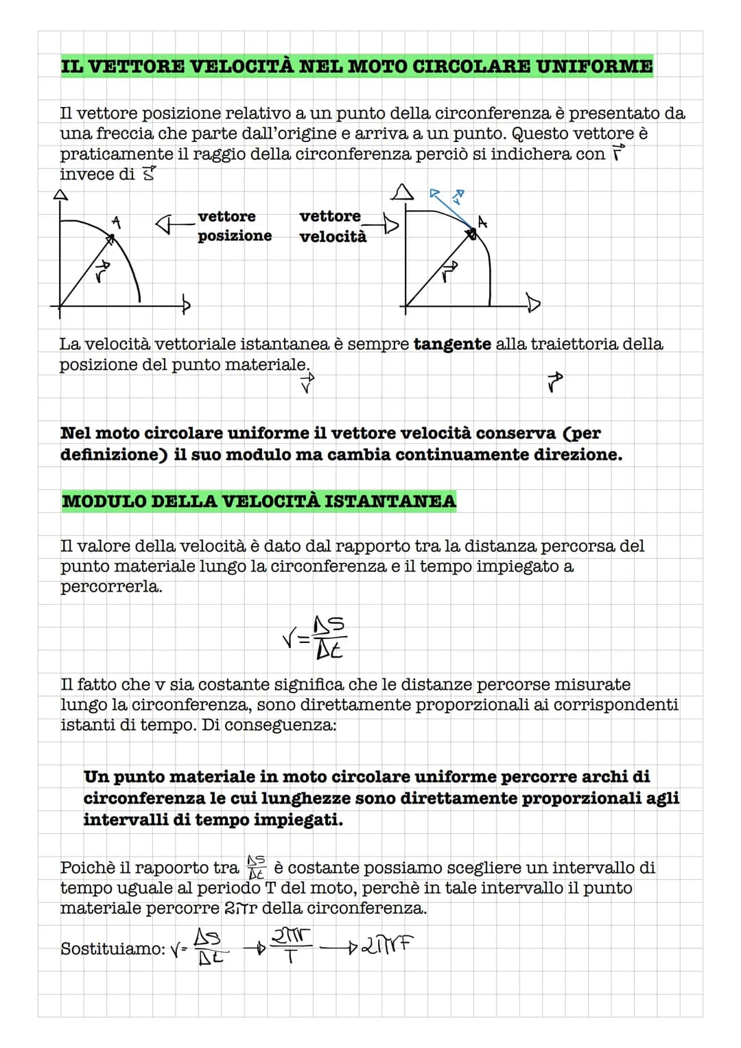 I MOTI DEL PIANO
Per descrivere il moto del piano si una un sistema di riferimento cartesiano
con due assi coordinanti
VETTORE POSIZIONE E V