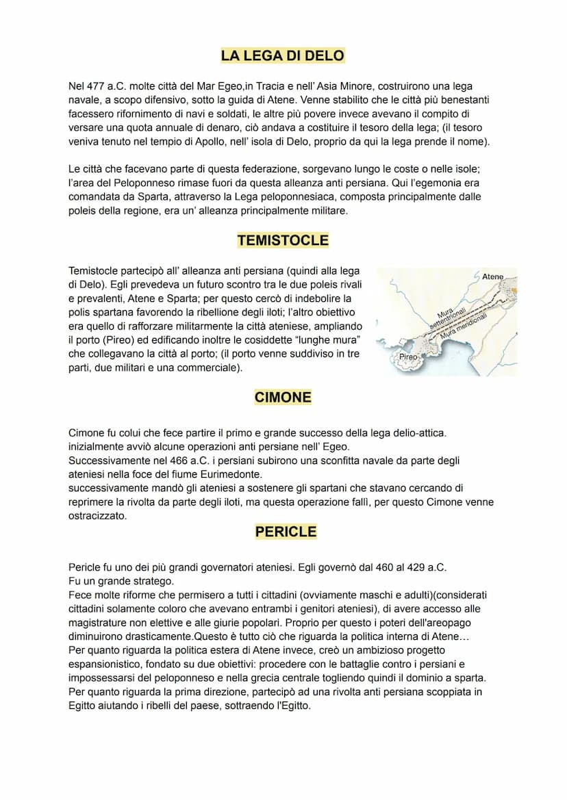LA PRIMA GUERRA PERSIANA
Di fronte all' attacco da parte dei persiani le due proposte furono quella di scendere a dei
compromessi e quella d
