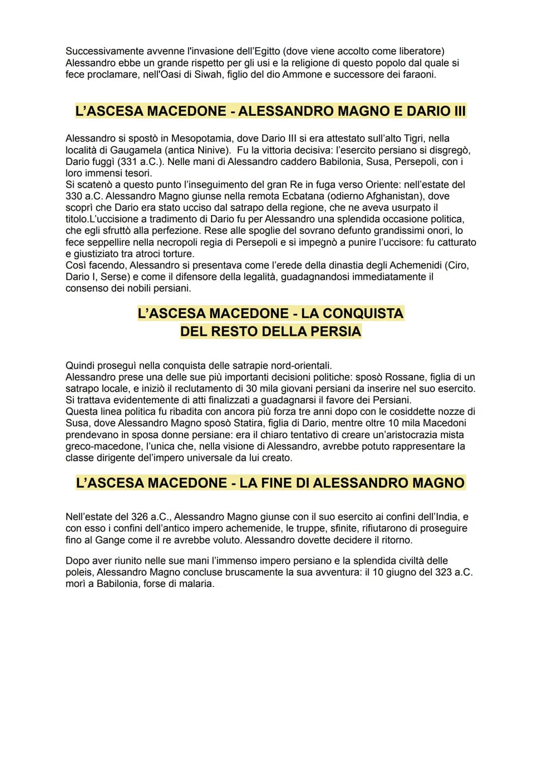LA PRIMA GUERRA PERSIANA
Di fronte all' attacco da parte dei persiani le due proposte furono quella di scendere a dei
compromessi e quella d
