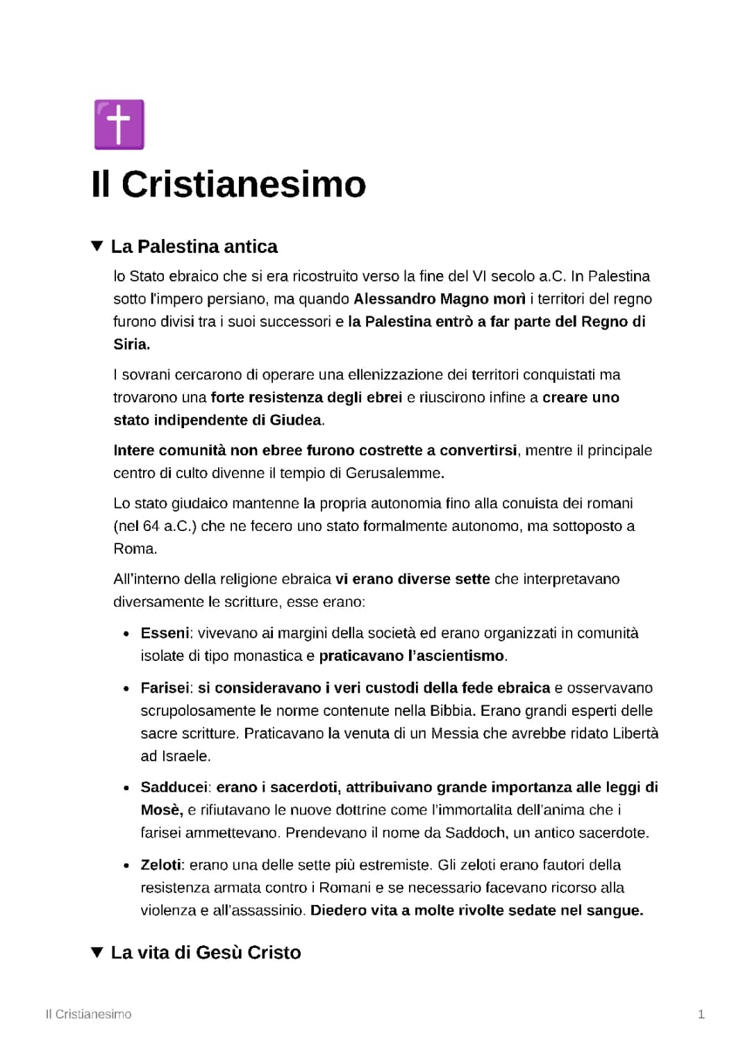 Il Cristianesimo
