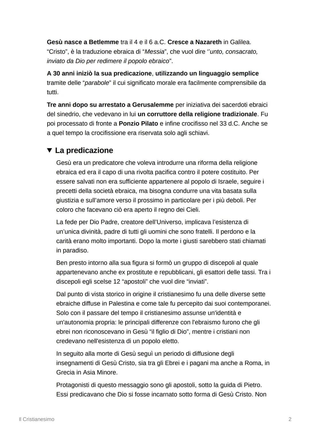 +
Il Cristianesimo
▾ La Palestina antica
lo Stato ebraico che si era ricostruito verso la fine del VI secolo a.C. In Palestina
sotto l'imper