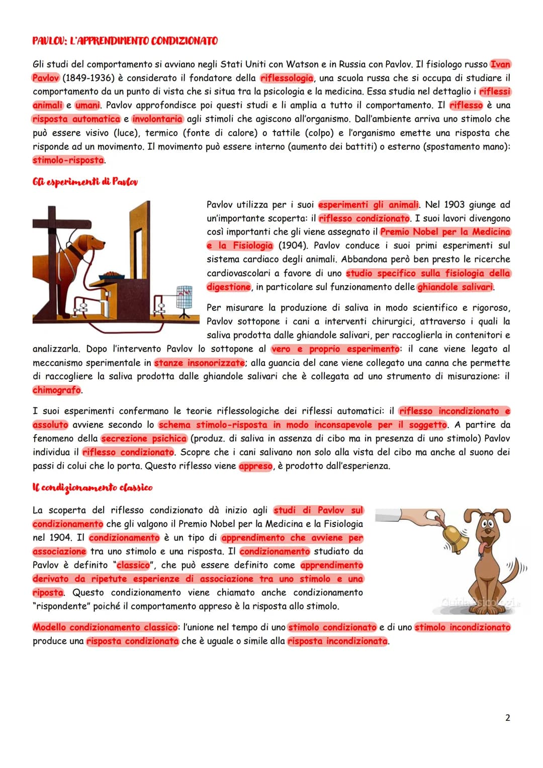 IL COMPORTAMENTISMO
Quando la psicologia diventò una vera e propria scienza, il suo oggetto di studio era la coscienza (anima). Questo
appro