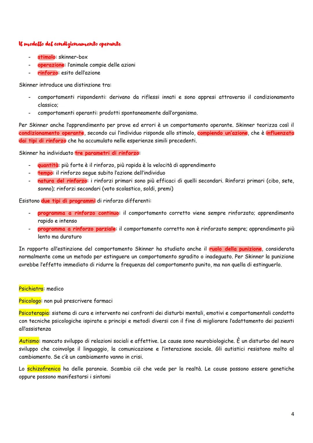 IL COMPORTAMENTISMO
Quando la psicologia diventò una vera e propria scienza, il suo oggetto di studio era la coscienza (anima). Questo
appro