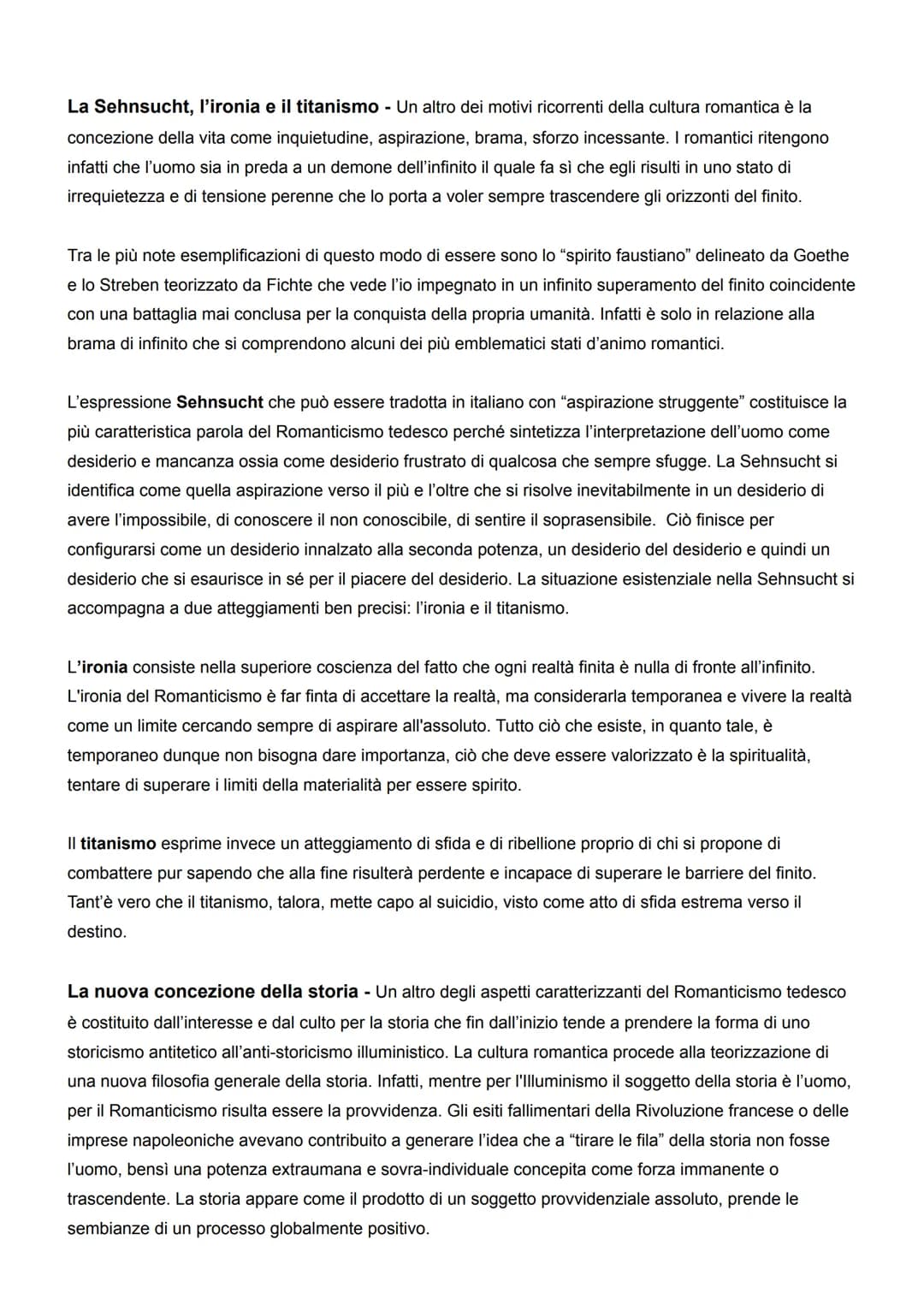 IDEALISMO
Il Romanticismo come problema critico e storiografico - Con il termine "Romanticismo" che in
origine faceva riferimento al romanzo