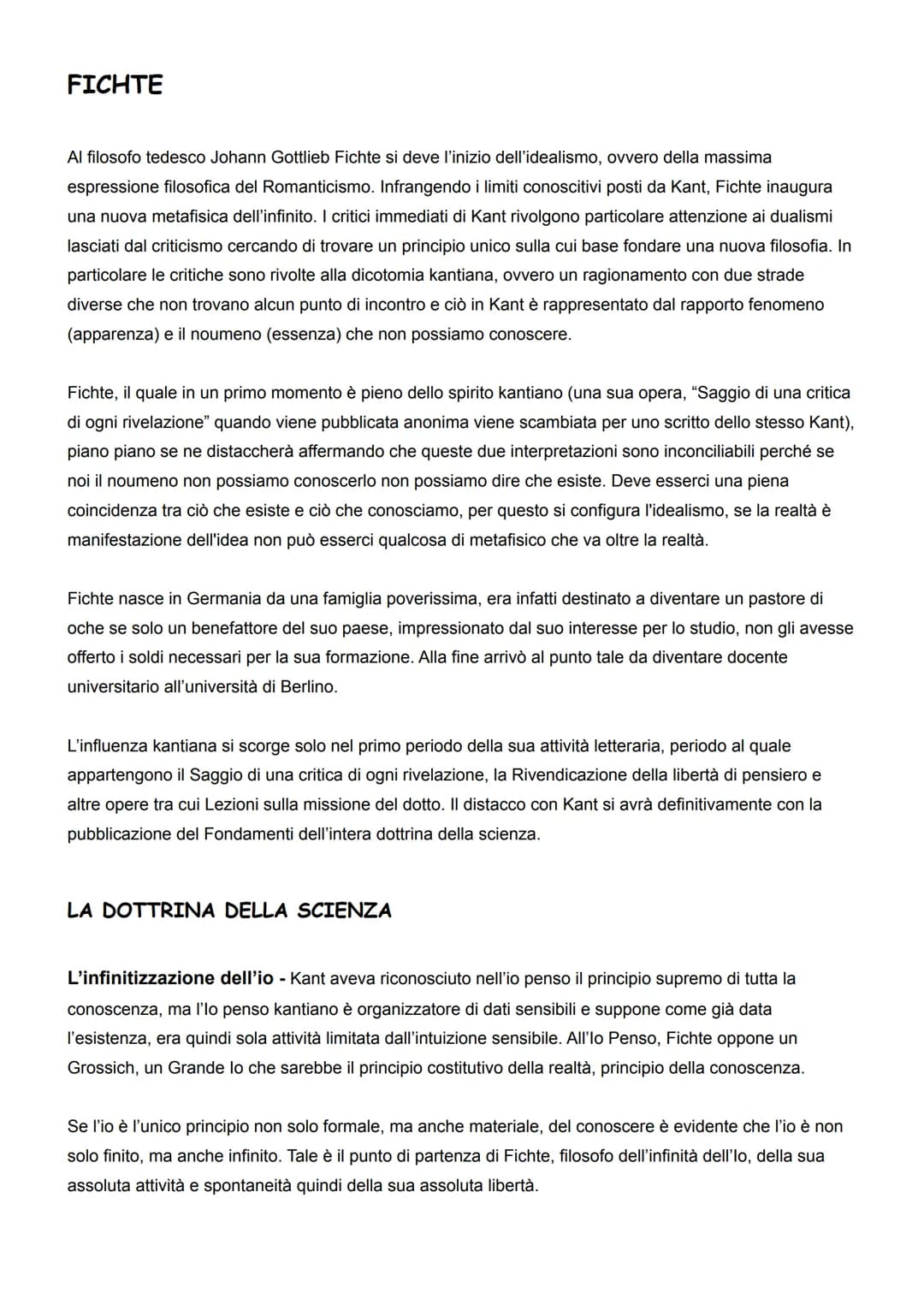 IDEALISMO
Il Romanticismo come problema critico e storiografico - Con il termine "Romanticismo" che in
origine faceva riferimento al romanzo