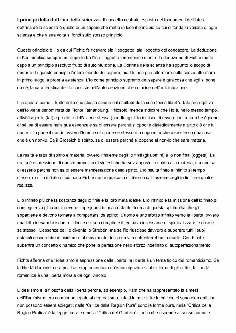 IDEALISMO
Il Romanticismo come problema critico e storiografico - Con il termine "Romanticismo" che in
origine faceva riferimento al romanzo