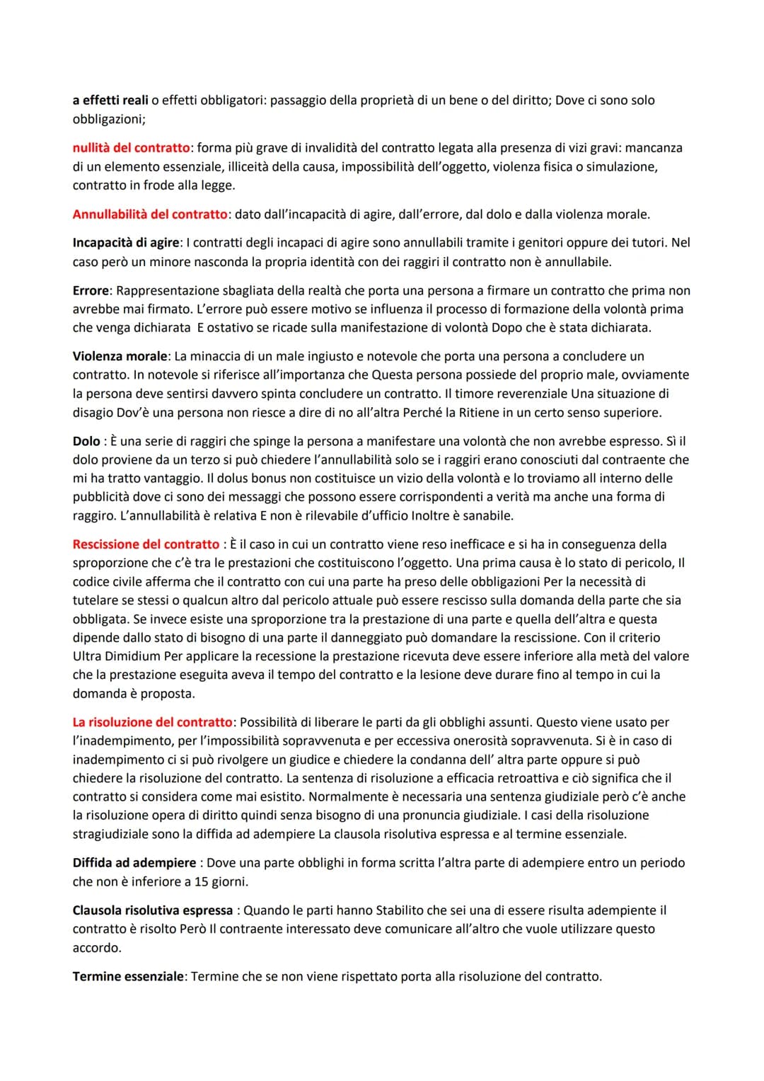 Diritto
Il contratto è l'accordo di 2 o più parti per costituire, modificare,o estinguere un rapporto giuridico
patrimoniale. Alla base del 
