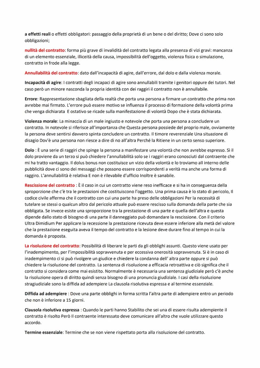 Diritto
Il contratto è l'accordo di 2 o più parti per costituire, modificare,o estinguere un rapporto giuridico
patrimoniale. Alla base del 