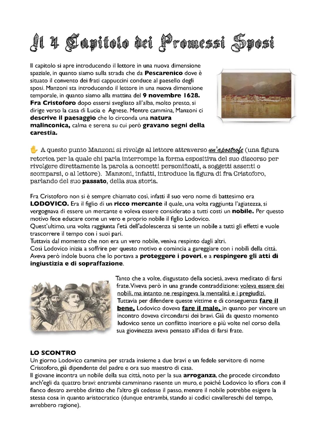 Il 4 Capitolo dei Promessi Sposi