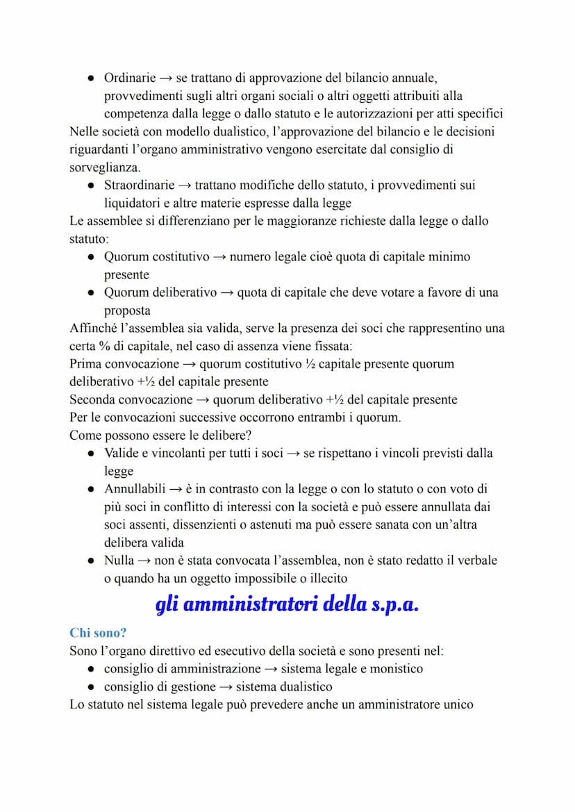La nascita delle società per azioni
Che caratteristiche ha la s.p.a.?
E' una società di capitali nella quale per le obbligazioni risponde so