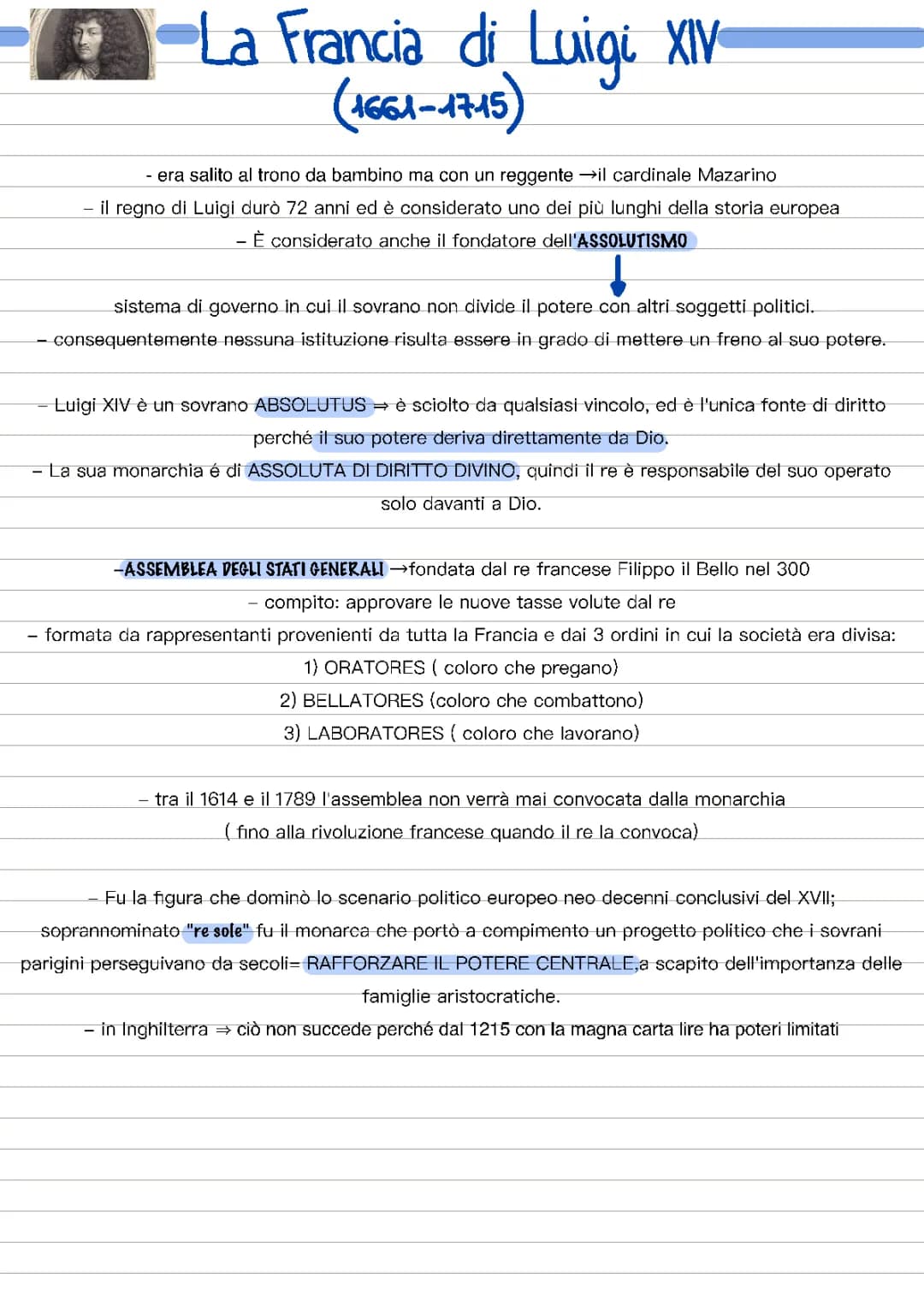 Luigi XIV, il re sole