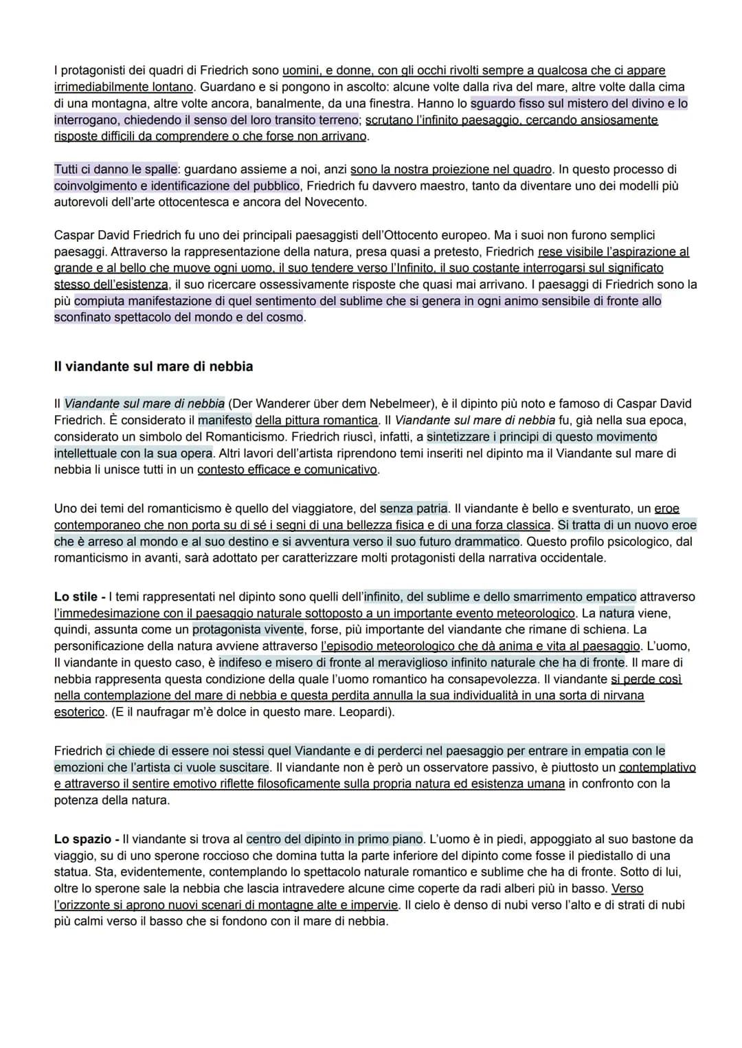 IL ROMANTICISMO
Romanticismo fu un movimento letterario e artistico che affonda le sue radici nella seconda metà del Settecento,
raggiungend