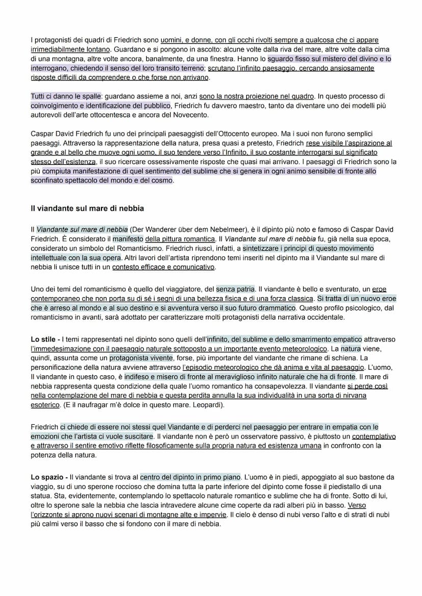 IL ROMANTICISMO
Romanticismo fu un movimento letterario e artistico che affonda le sue radici nella seconda metà del Settecento,
raggiungend