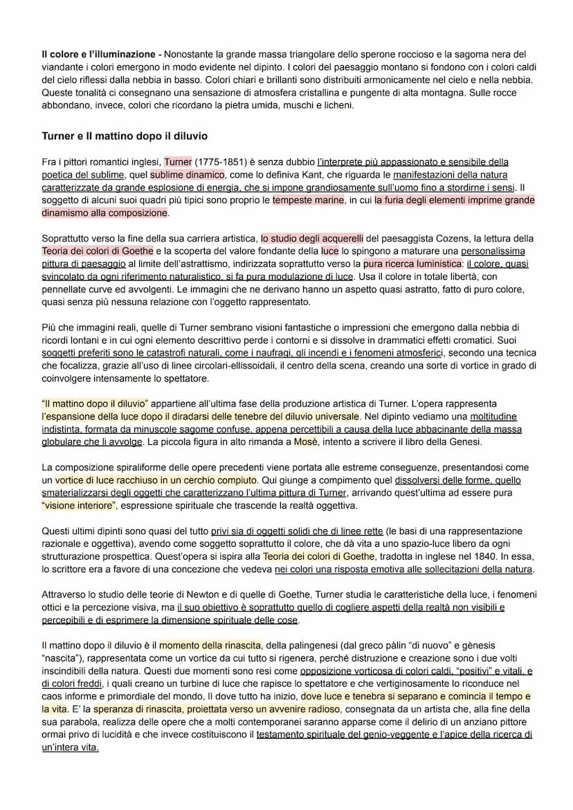 IL ROMANTICISMO
Romanticismo fu un movimento letterario e artistico che affonda le sue radici nella seconda metà del Settecento,
raggiungend