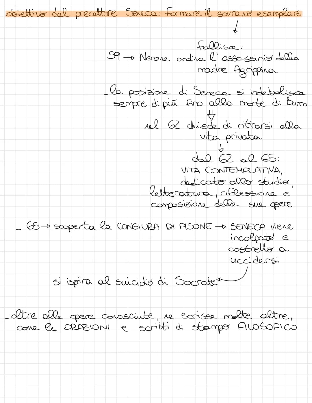 LA VITA
Seneca
-appartiene ad una ricca famiglia provinciale di range
equestre
nasce in Spagra nel 42C ma fu presto portato a Roma
a lova
ab