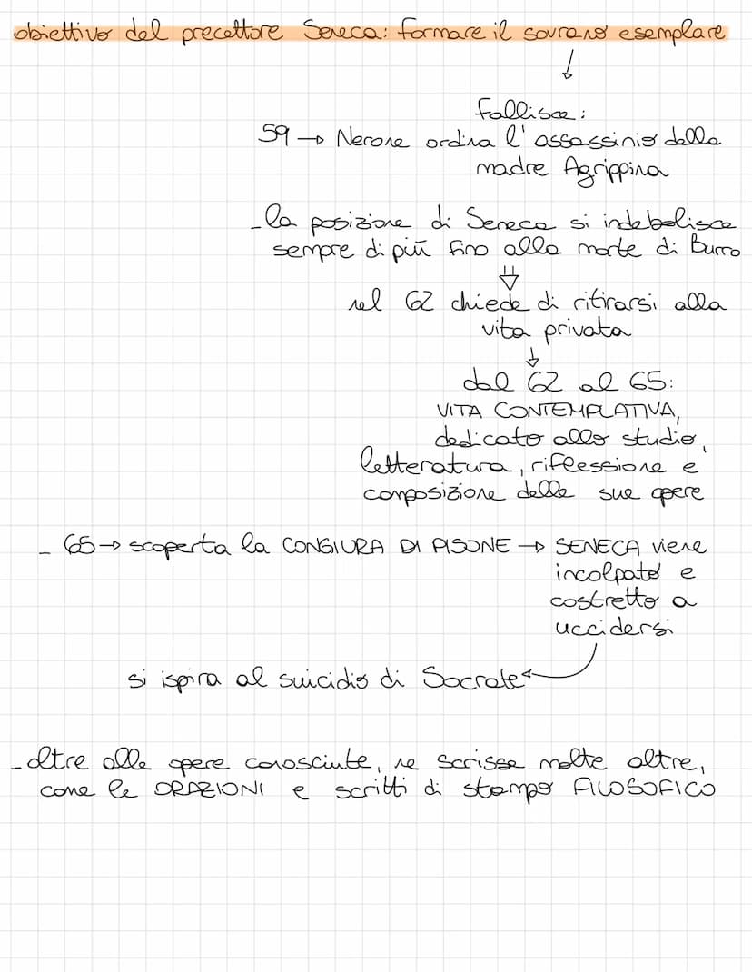 LA VITA
Seneca
-appartiene ad una ricca famiglia provinciale di range
equestre
nasce in Spagra nel 42C ma fu presto portato a Roma
a lova
ab