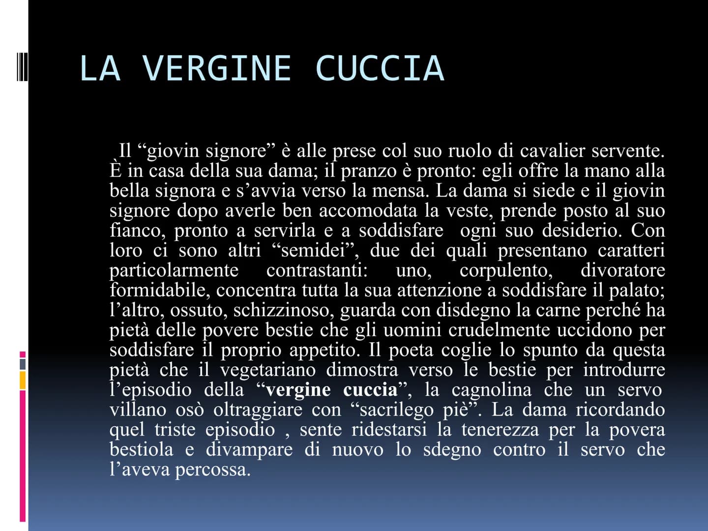 GIUSEPPE PARINI
IL GIORNO CARATTERISTICHE
una
"Il
Il giorno è un POEMA che mira a rappresentare
in modo satirico, l'aristocrazia decaduta di