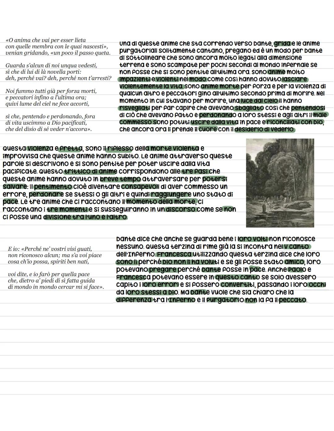 # V Purgatorio

Il purgatorio ha una struttura simile a quella dell'Inferno, ancora prima di entrare nel purgatorio
si vedono già categorie 