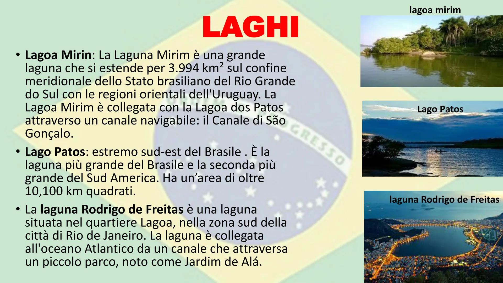 # IL BRASILE # POSIZIONE E CONFINI

*   II Brasile si trova nell'America del Sud.
*   Ha una superficie di oltre 8,5 milioni
di km² è il qui