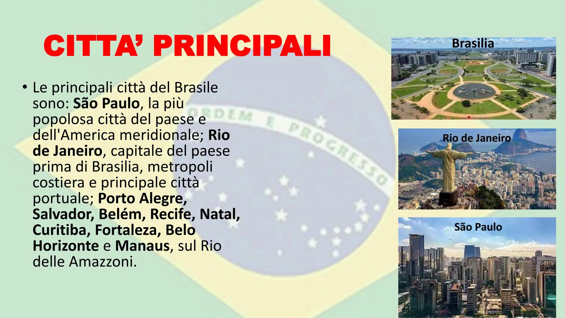 # IL BRASILE # POSIZIONE E CONFINI

*   II Brasile si trova nell'America del Sud.
*   Ha una superficie di oltre 8,5 milioni
di km² è il qui