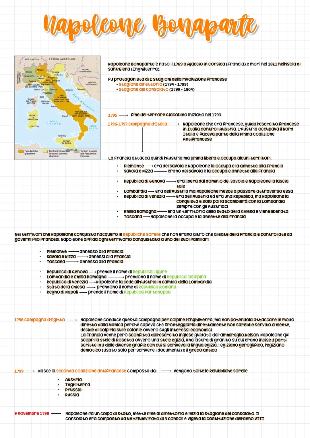 REP ELVETICA
falla Francia
1799
Milano
Torino
PIEMONTE DUC D
Reggio
PARMA REP Bologna
Cenov CISALPINA
REP LIGURE (dal luglio 1797)
(dal dice