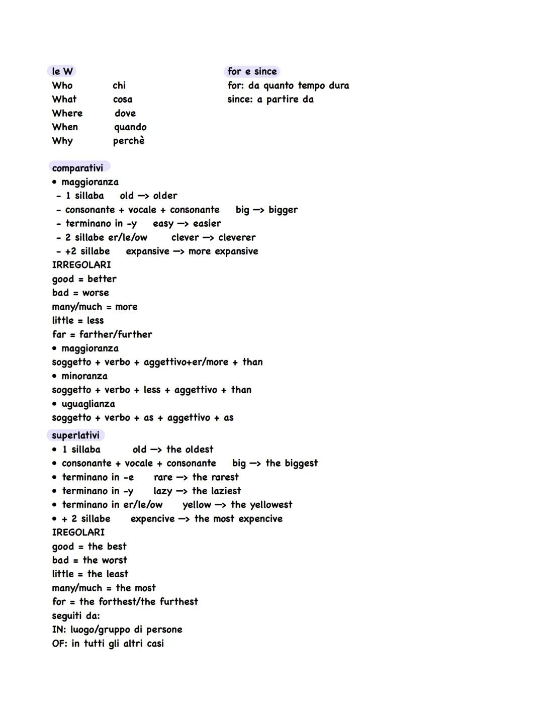 present simple
I/you/we/they do soggetto + do/does + verbo (3 pers + s)
he/she/it does
REGOLE ORTOGRAFICHE
alla terza persona singolare se i