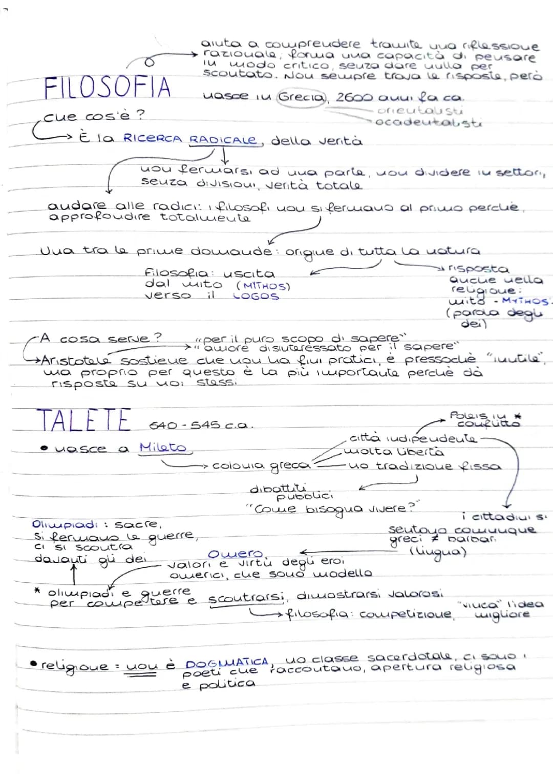 Introduzione alla filosofia greca + Appunti PDF