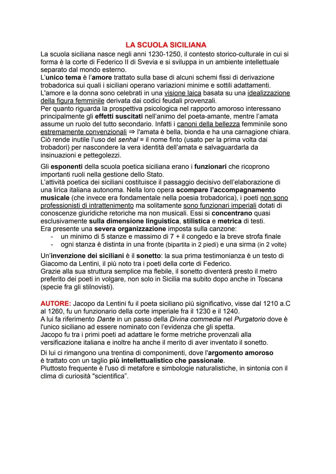 LA NASCITA DELLE LINGUE VOLGARI
I primi testi letterari in volgare italiano vedono la luce nel XIII secolo, ma le prime forme
letterarie in 