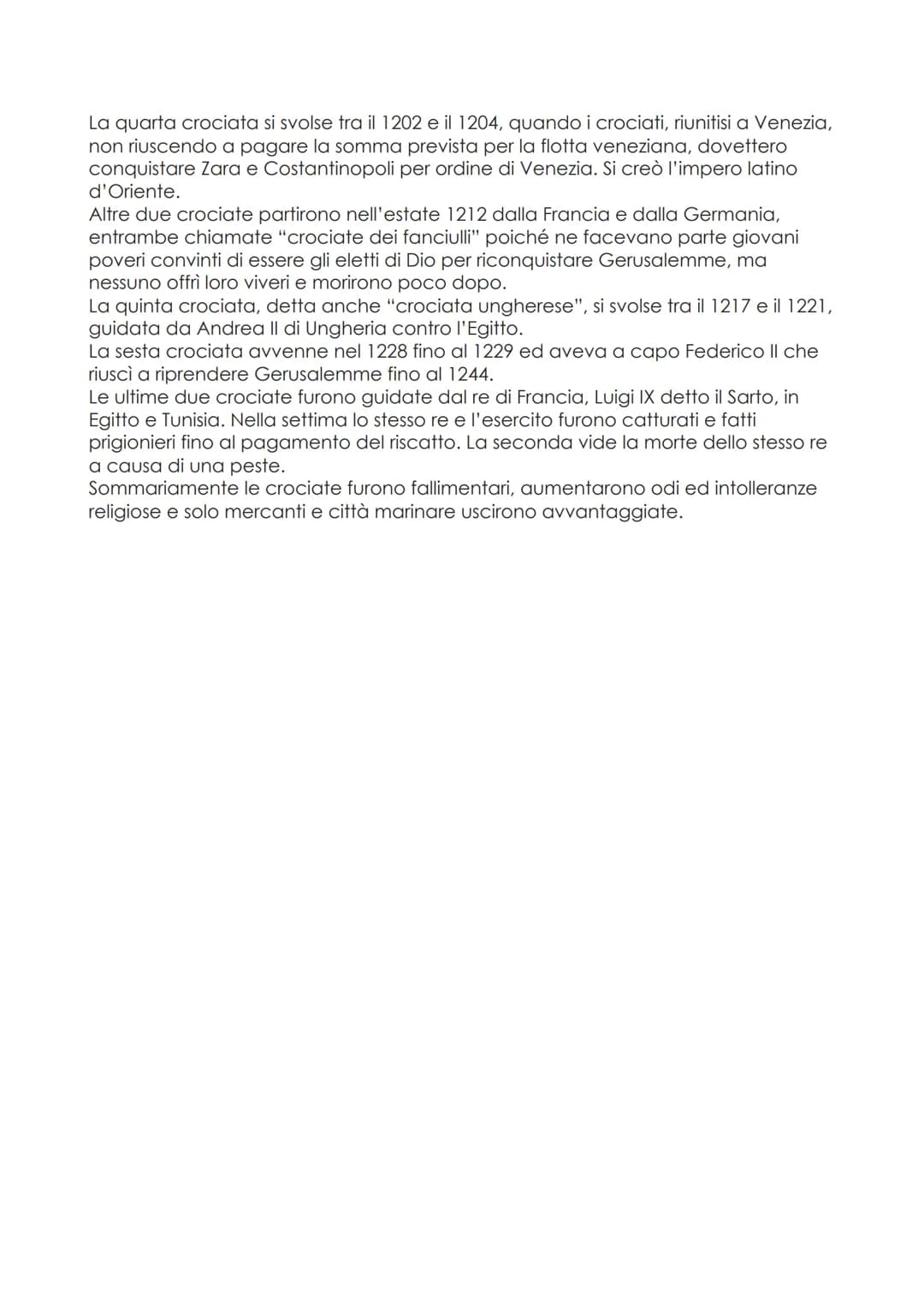 CROCIATE
definizione
@letystudying
●CROCIATE: movimento del potere politico
occidentale utilizzato per riconquistare il
sepolcro a Gerusalem