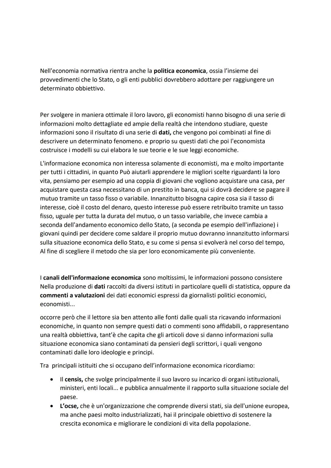 # ECONOMIA POLITICA

Utilizzando una definizione piuttosto ampia, possiamo dire che l'economia politica, sia
quella scienza che studia l'att