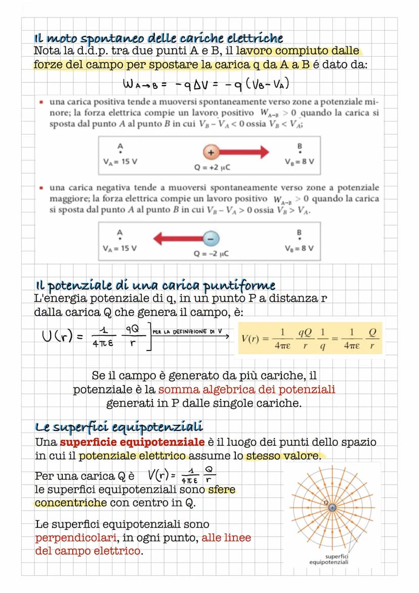 Il potenziale elettrico
Energia potenziale elettrica
L'energia potenziale U associata ad una forza
conservativa F è definita:
1) con la diff