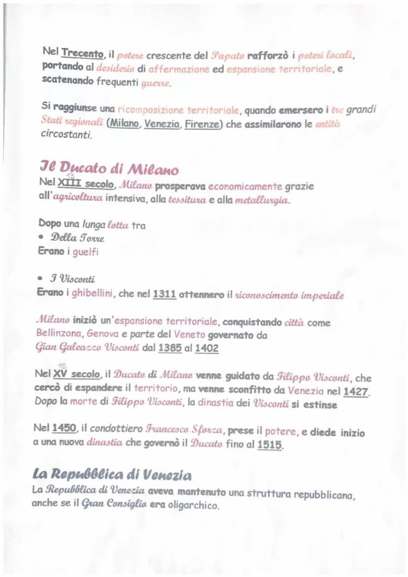 Le Signorie cittadine italiane
Nel Duecento, i cittadini italiani cercarono nuovi modi di governo, e
crearono la Signoria, un sistema guidat