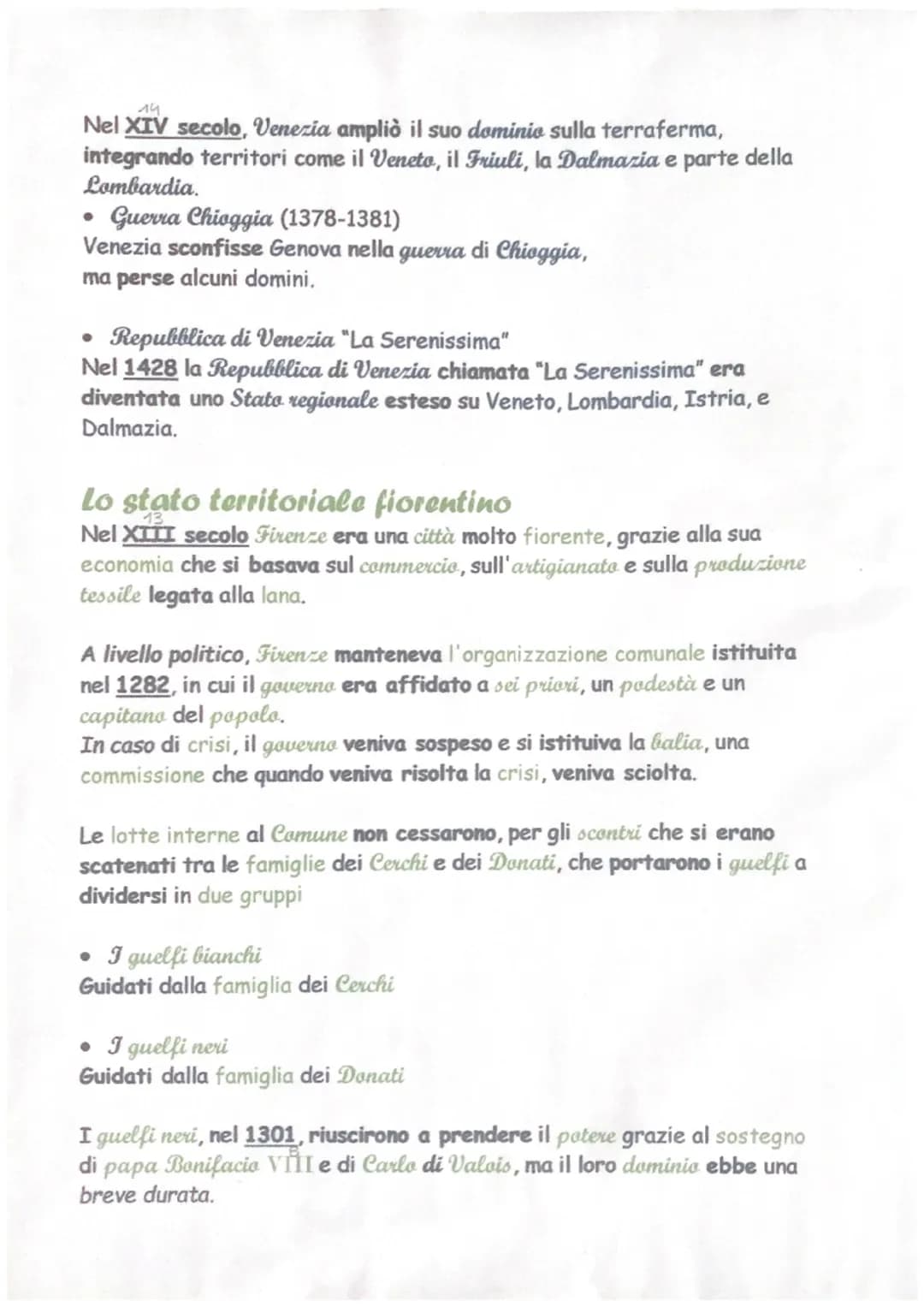 Le Signorie cittadine italiane
Nel Duecento, i cittadini italiani cercarono nuovi modi di governo, e
crearono la Signoria, un sistema guidat