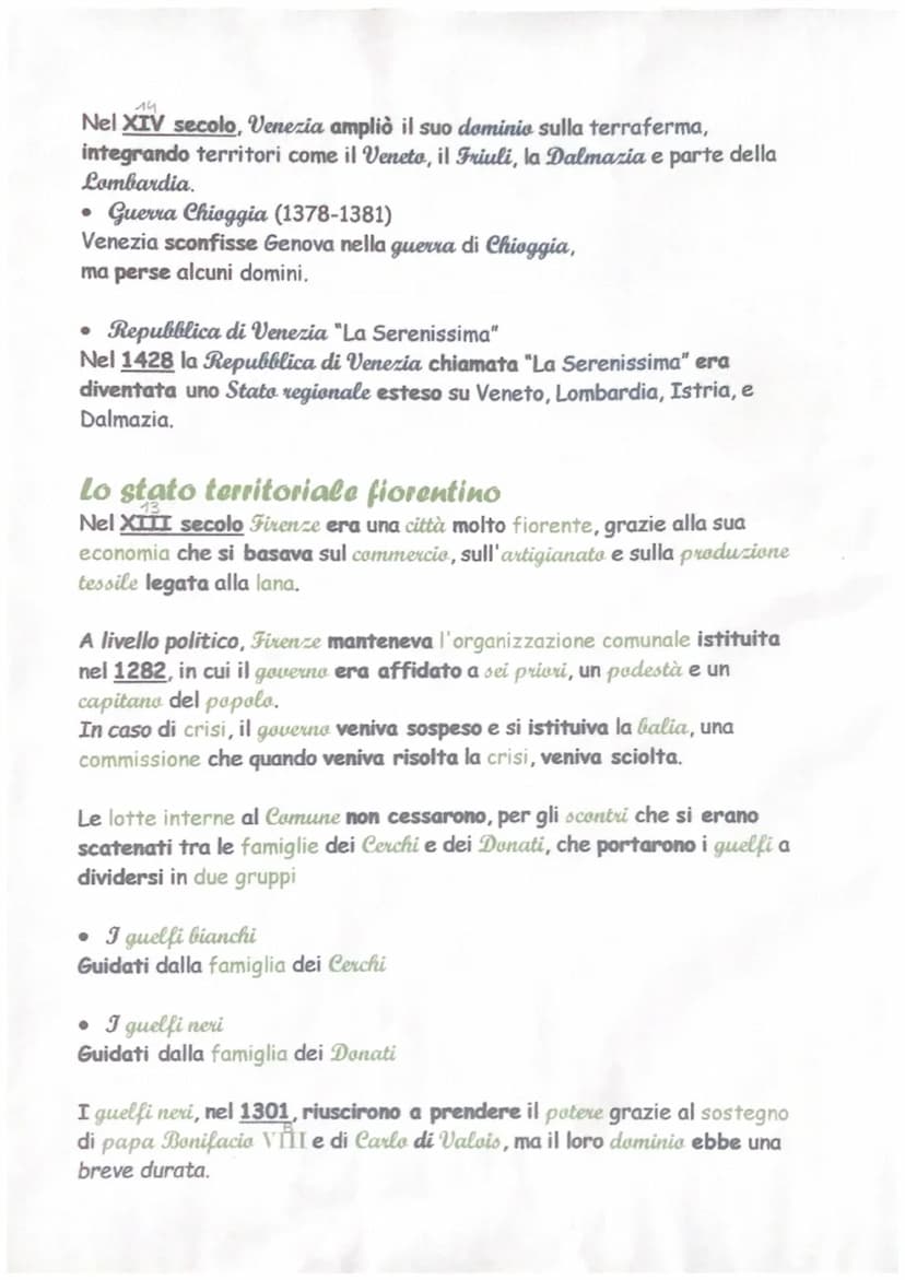 Le Signorie cittadine italiane
Nel Duecento, i cittadini italiani cercarono nuovi modi di governo, e
crearono la Signoria, un sistema guidat