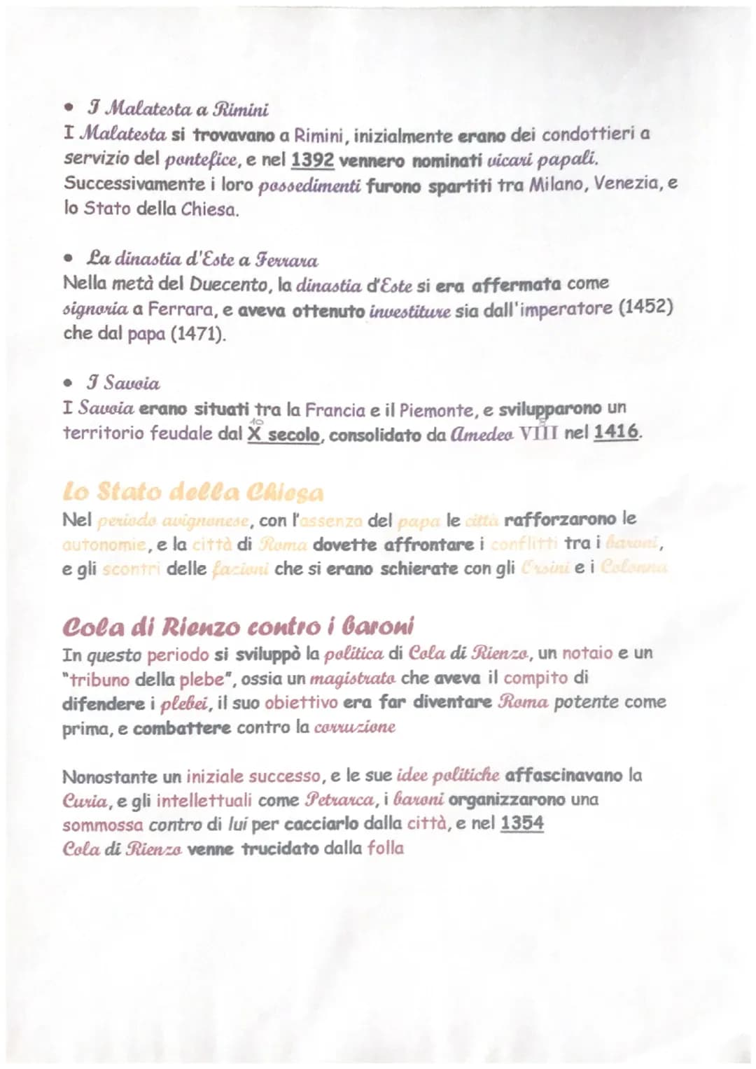 Le Signorie cittadine italiane
Nel Duecento, i cittadini italiani cercarono nuovi modi di governo, e
crearono la Signoria, un sistema guidat