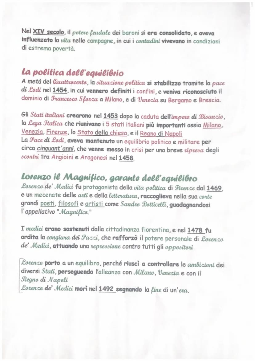Le Signorie cittadine italiane
Nel Duecento, i cittadini italiani cercarono nuovi modi di governo, e
crearono la Signoria, un sistema guidat