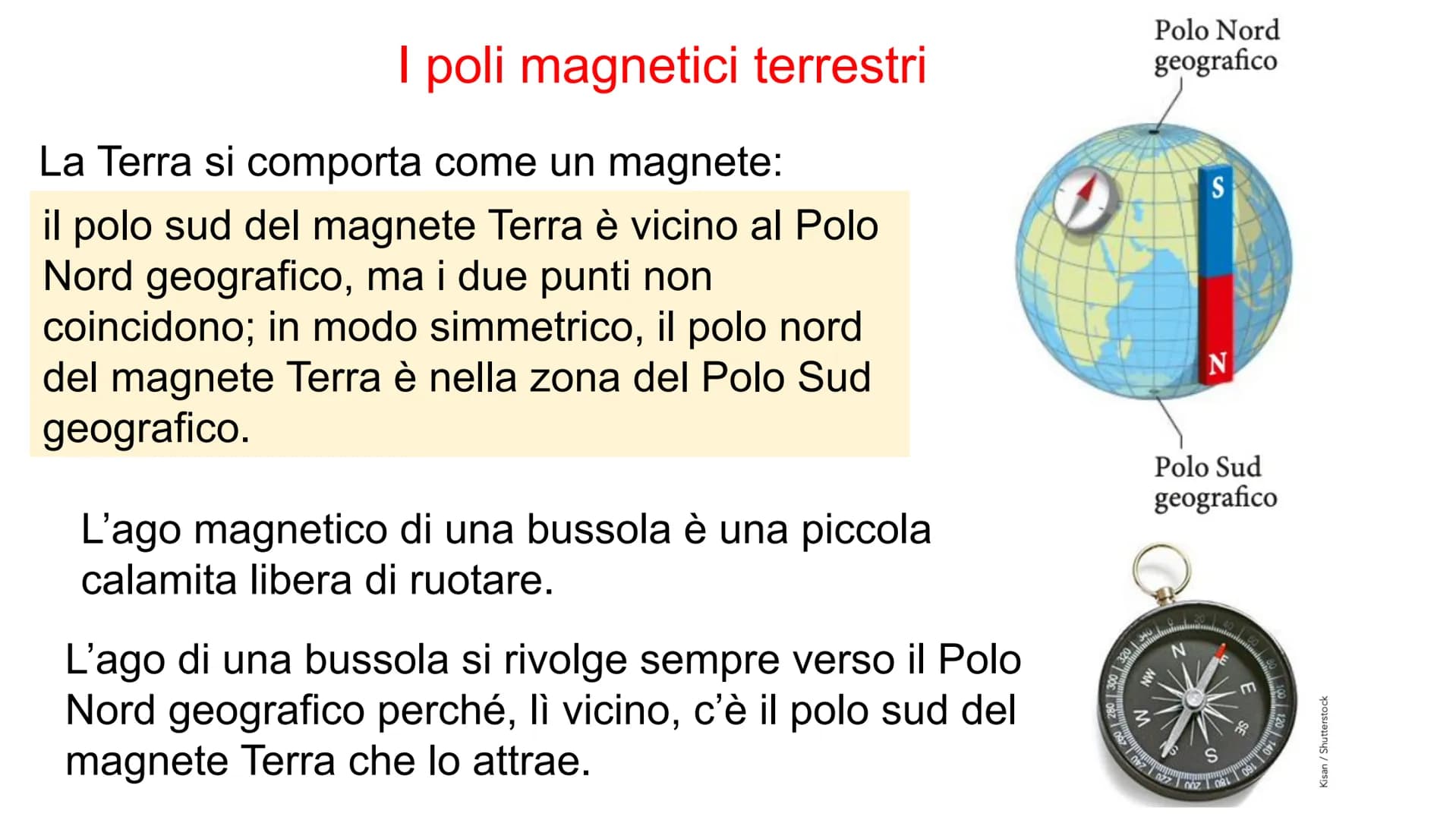 Magnetismo
nel vuoto Il magnetismo
Nel VI secolo a.C. in Grecia già si sapeva che la magnetite attira il ferro.
La magnetite è un minerale c