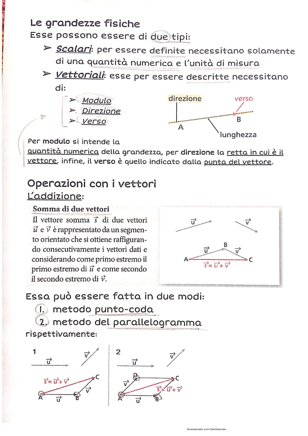 Le grandezze fisiche e le prime operazioni con i vettori| FISICA